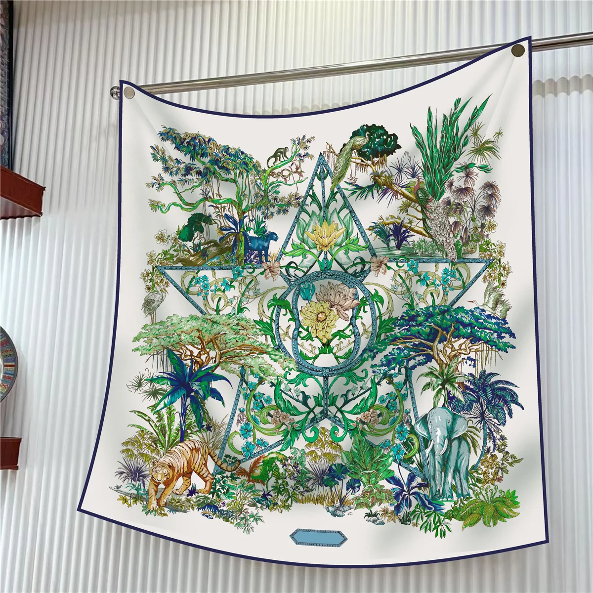  90cm Brand Square Scarf Women Fashion Floral Twill Silk Scarf Shawl Hijab Luxury Bandana Foulard Neckerchief Head Scarf For Lady