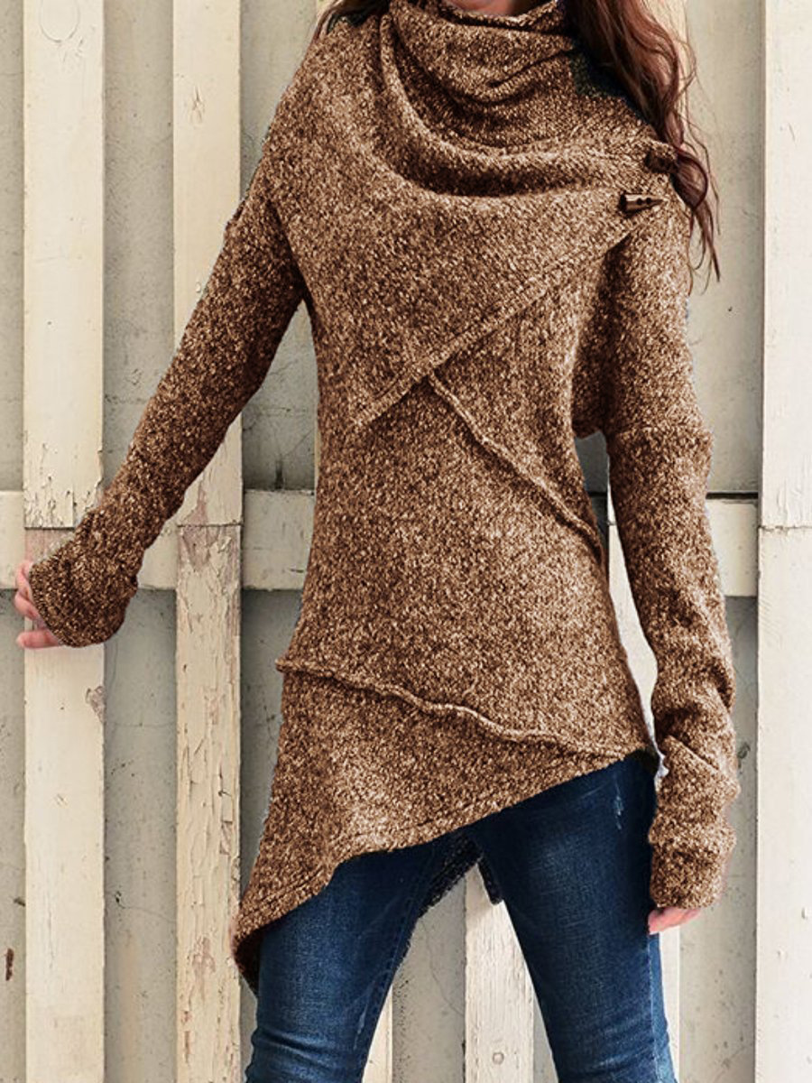  Long sleeve sweater coat