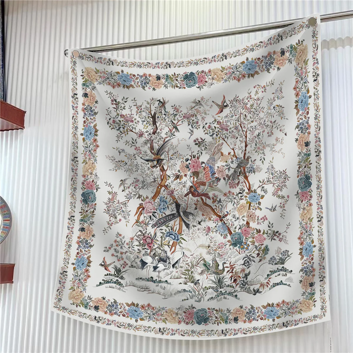  90cm Brand Square Scarf Women Fashion Floral Twill Silk Scarf Shawl Hijab Luxury Bandana Foulard Neckerchief Head Scarf For Lady