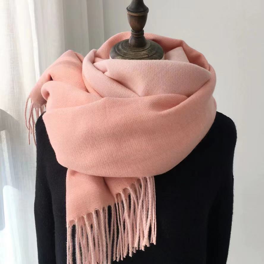  Double-sided Artificial Australian Wool Scarf Shawl