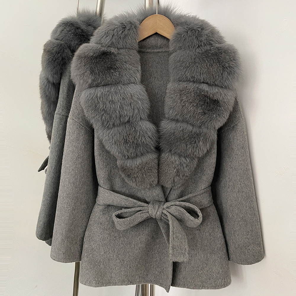 Gray Sleeveless Wool