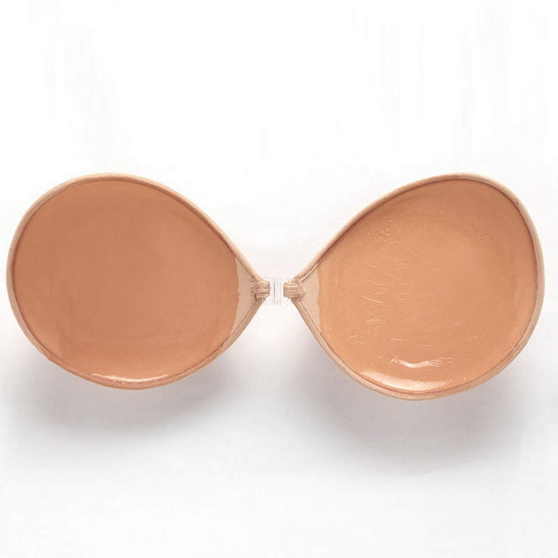  Breathable Seamless Push Up Strapless Invisible One Piece Silicone Bra