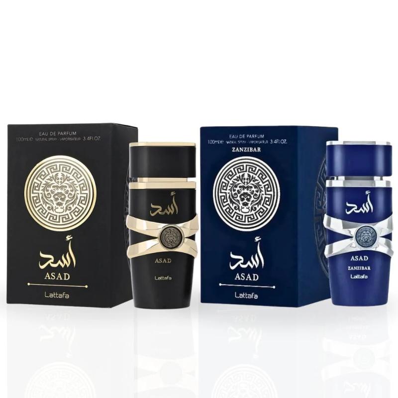 LATTAFA GIFT/SET BUNDLE LATTAFA ASAD 2 PIECE ASAD 100ML EDP, ASAD ZANZIBAR 100ML FOR MEN. DESIGNER:LATTAF By LATTAFA For Men (Fragrance)