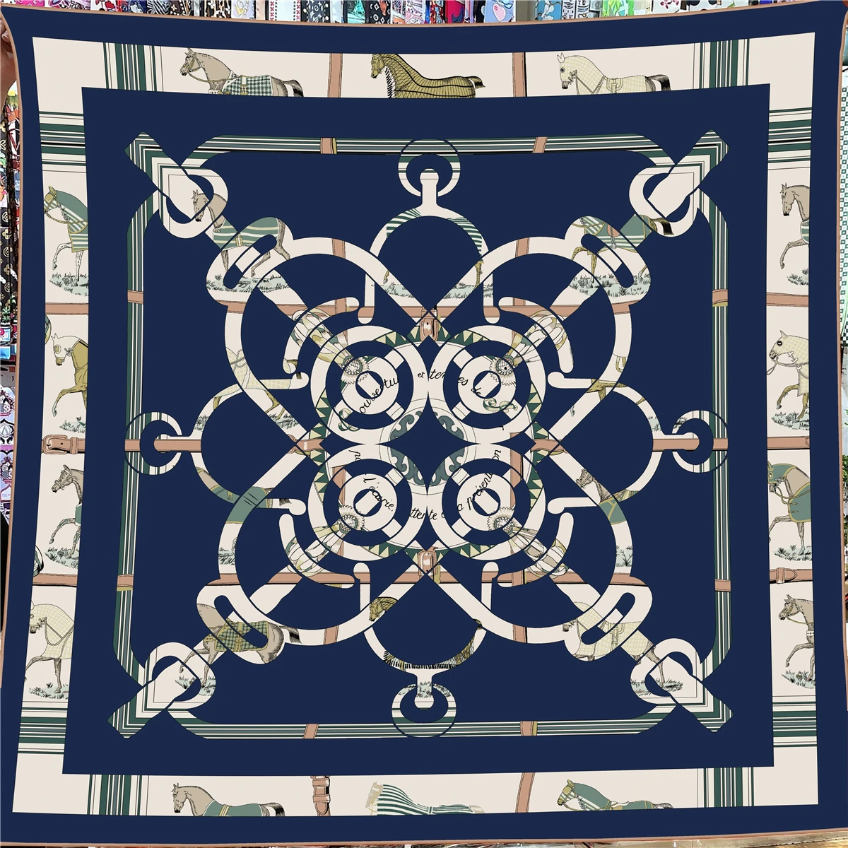  Winter Silk Cashmere Scarf Women Cashew Printed Shawls Warm Pashmina Square Scarves Wraps Brand Hijabs Lady Big Bandana 135CM