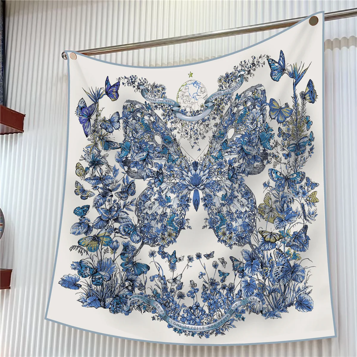  90cm Brand Square Scarf Women Fashion Floral Twill Silk Scarf Shawl Hijab Luxury Bandana Foulard Neckerchief Head Scarf For Lady
