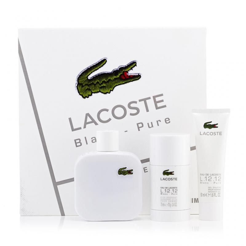 LACOSTE GIFT/SET EAU DE LACOSTE L.12.12. BLANC 3PCS. 3. By LACOSTE For MEN (Fragrance)