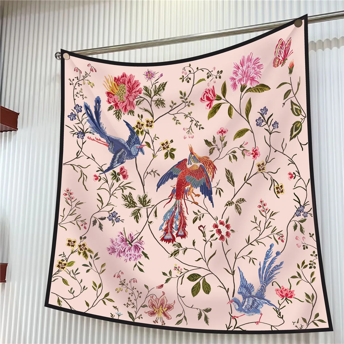  90cm Brand Square Scarf Women Fashion Floral Twill Silk Scarf Shawl Hijab Luxury Bandana Foulard Neckerchief Head Scarf For Lady