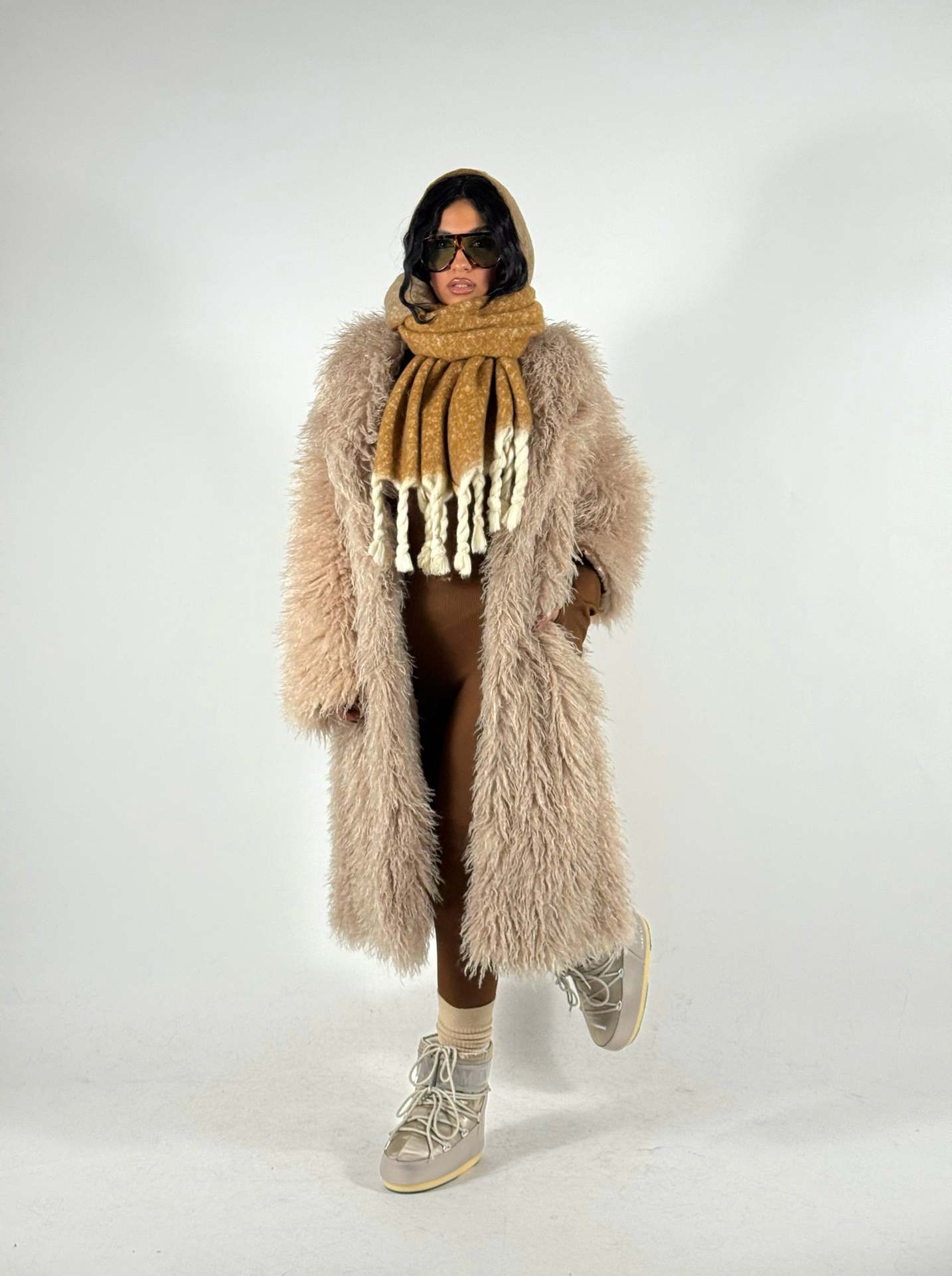  Women's Mid-length Coat Suit-collar Overcoat Extra-thick