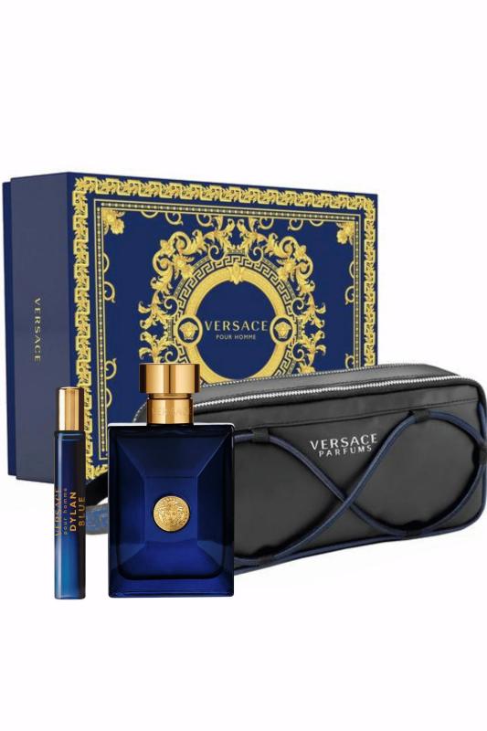 VERSACE GIFT/SET DYLAN BLUE 3 PCS. 3.4 FL By VERSACE For MEN (Fragrance)