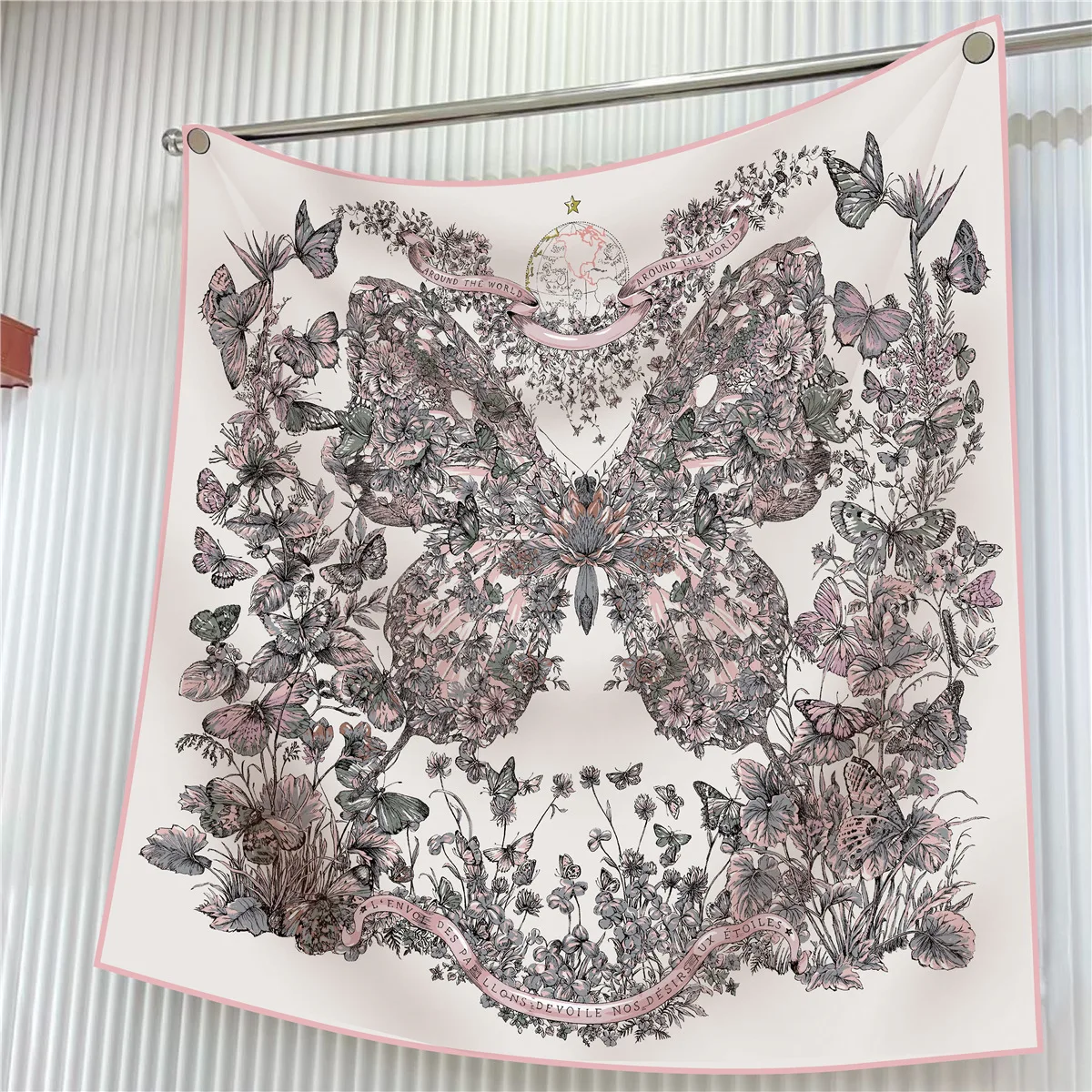  90cm Brand Square Scarf Women Fashion Floral Twill Silk Scarf Shawl Hijab Luxury Bandana Foulard Neckerchief Head Scarf For Lady