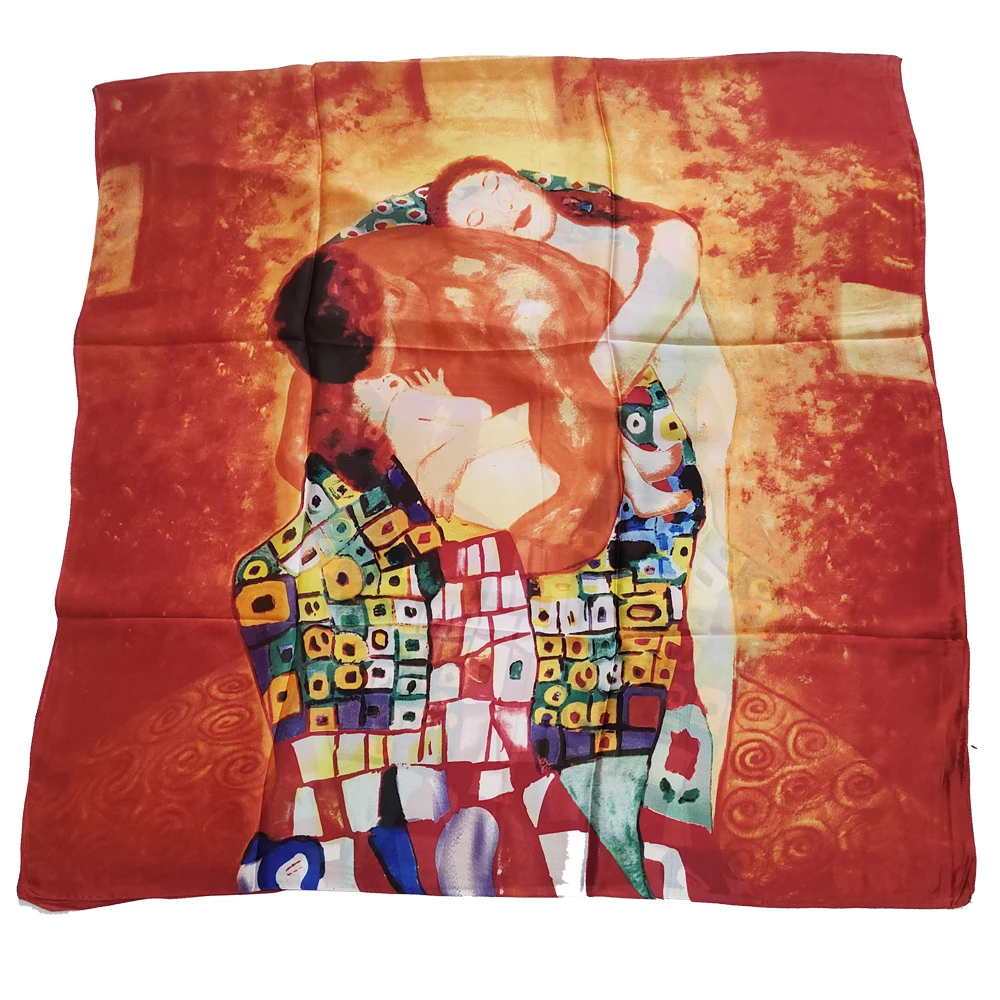  100% Natural Silk Scarf Women Luxury Brand Digital Print Flowers Silk Pashmina Shawl Female Long Bandana Foulard 2020 Oversize