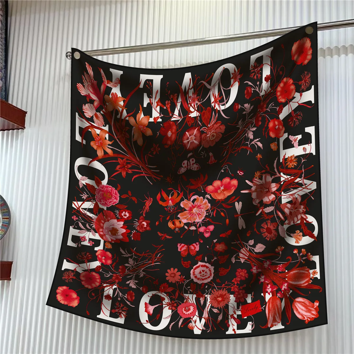  90cm Brand Square Scarf Women Fashion Floral Twill Silk Scarf Shawl Hijab Luxury Bandana Foulard Neckerchief Head Scarf For Lady