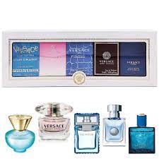 VERSACE VERSACE 5 PCS.MINIATURES SET: EROS POUR HOMME , DYLON TURQUOISE, BRIGHT CRYSTAL EDT, EAU FRAICHE EDT AND EROS EDT OF 5ML M. By For (Fragrance)