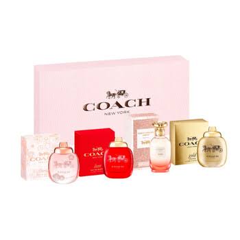 COACH GIFT/SET COACH NEW 4 PCS FOR MEN BY COACH :COACH 4PCS X 4.5ML FLORAL EAU DE PARFUM + LOVE EAU DE PARFUM + GOLD PARFUM + DREAMS SUNSET EDP W. DESIGNER:COAC By COACH For Women (Fragrance)