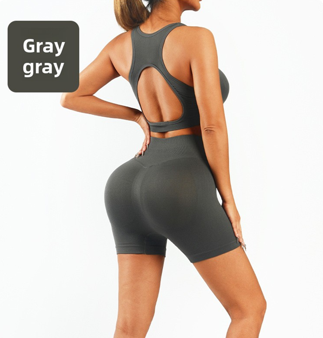  Workout Sets For Women 2 Piece High Waisted Seamless Leggings With Padded Stretchy Sports Bra Sets Gym Clothes