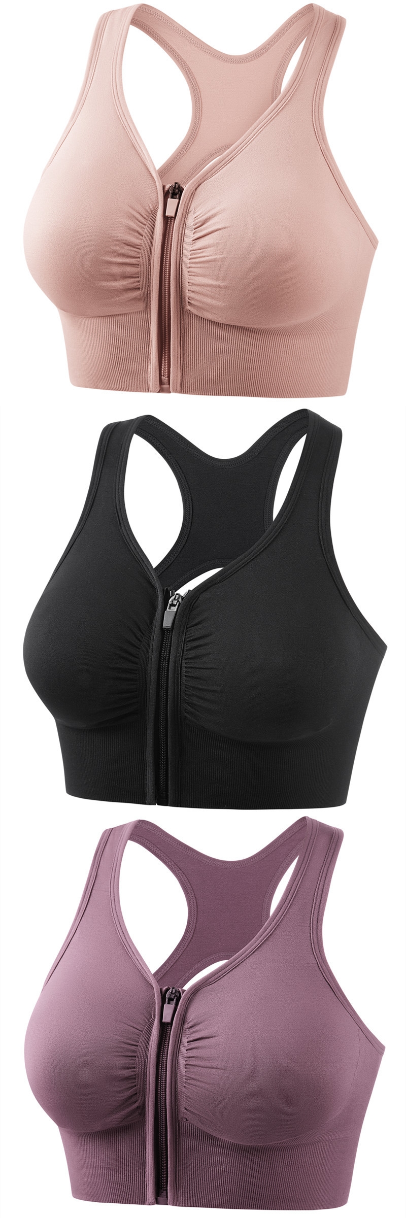  Shockproof Push Up Plus Size Running Yoga Fitness Sports Bra