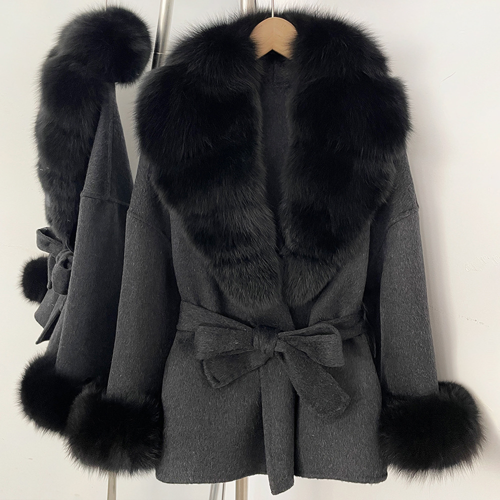 Black & Sleeved Wool Style
