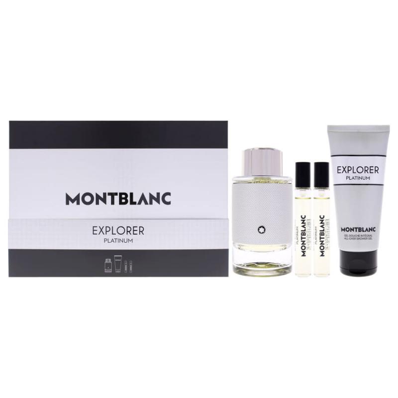 Mont Blanc BY MONT BLANC MONT BLANC EXPLORER PLATINUM(M)(H/B)4PC By For Men (Fragrance)