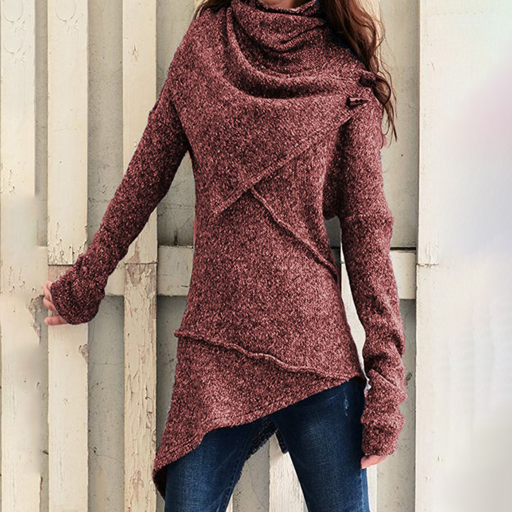  Long sleeve sweater coat