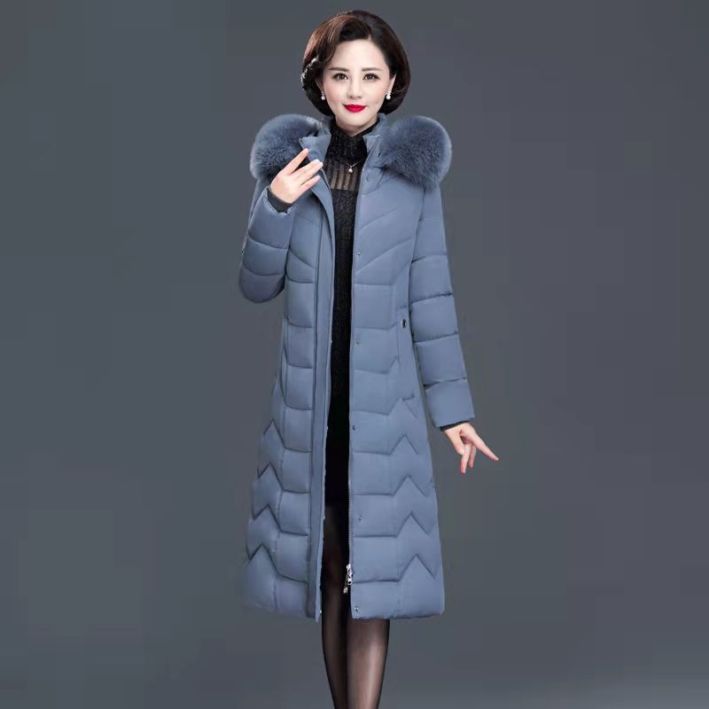  Long Over-the-knee Fat Mom's Padded Coat