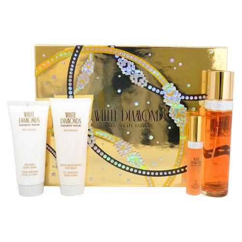 ELIZABETH TAYLOR GIFT/SET WHITE DIAMOND 4 PCS. 3.3 FL By ELIZABETH TAYLOR For WOMEN (Fragrance)