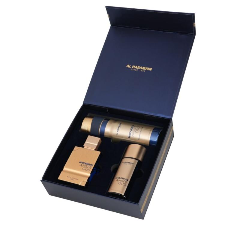 AL HARAMAIN AL HARAMAIN AMBER OUD BLUE 3 PCS. SET: By For SPRAY,10 (Fragrance)