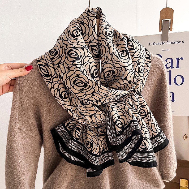Color Matching Fashion Scarf Scarf Thin Warm Scarf Talma
