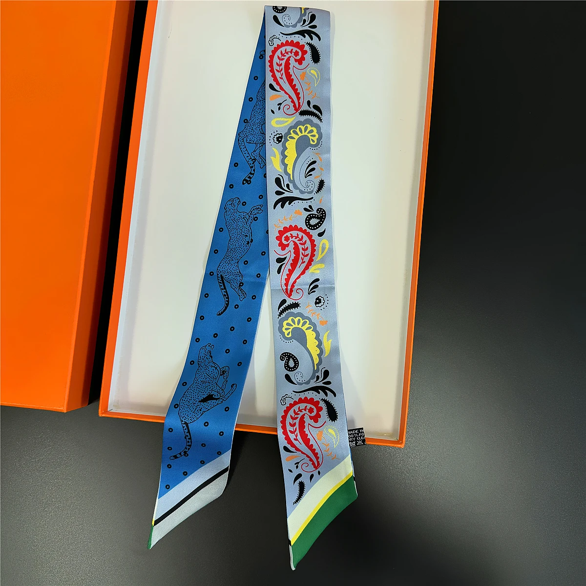  Gorgeous Saddle Twill Silk Scarf Women Fashion Scarf Luxury Skinny Bag Scarves Brand Design Foulard Neckerchief Hair Headband