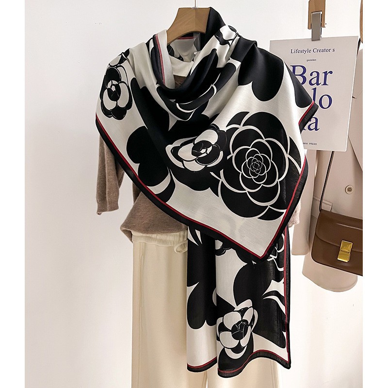 Color Matching Fashion Scarf Scarf Thin Warm Scarf Talma