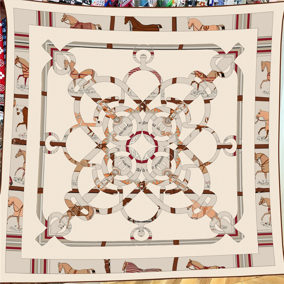  Winter Silk Cashmere Scarf Women Cashew Printed Shawls Warm Pashmina Square Scarves Wraps Brand Hijabs Lady Big Bandana 135CM
