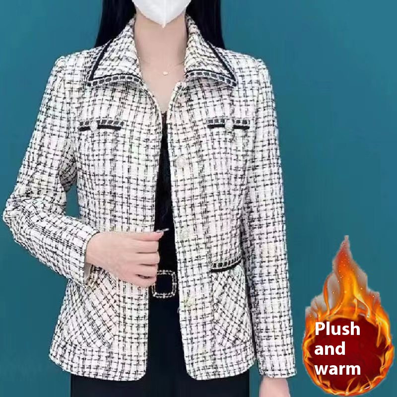  High-end All-match Temperament Western Style Oversized Short Women's Coat
