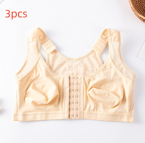  Foreign Trade Front Buckle Closed Sports Bra Plus Size