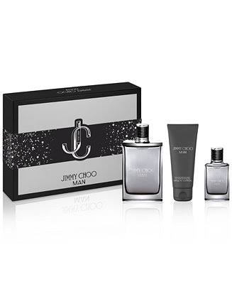  JIMMY CHOO MAN 3 PCS SET 3.4 EDT + 1.0 EDT + 3.4 S. GEL FOR By For (Fragrance)