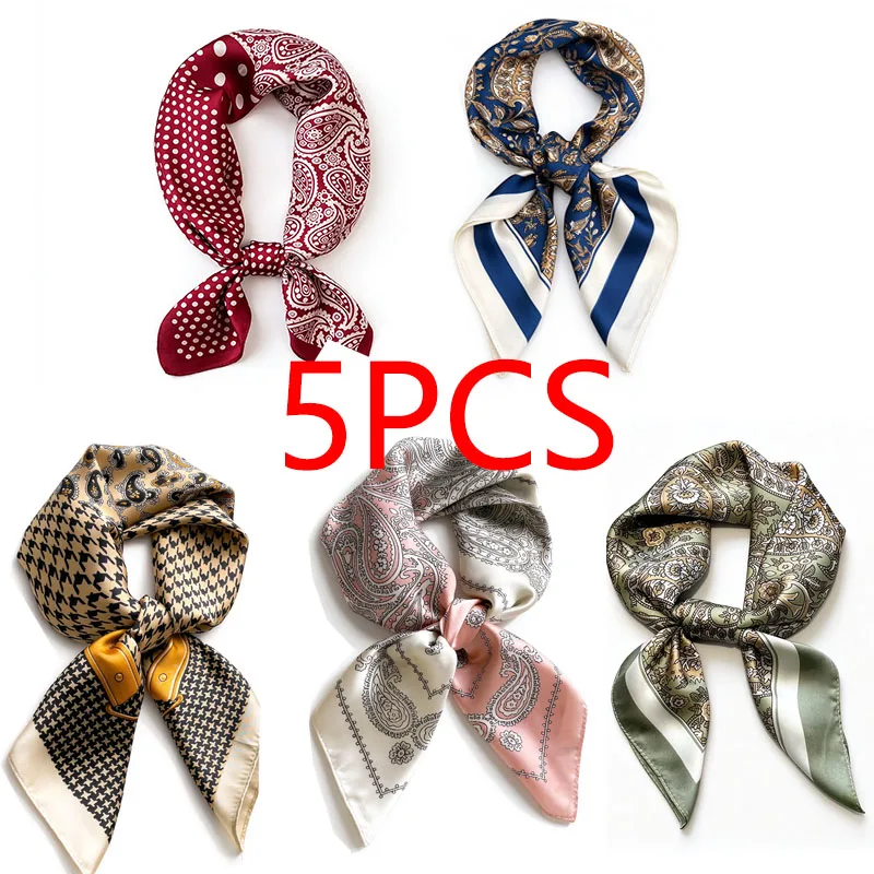  Luxury Silk Scarf Neckerchief Women's Silk Square Scarf Purse Scarf for Women Designer Silk Headscarf SJ01