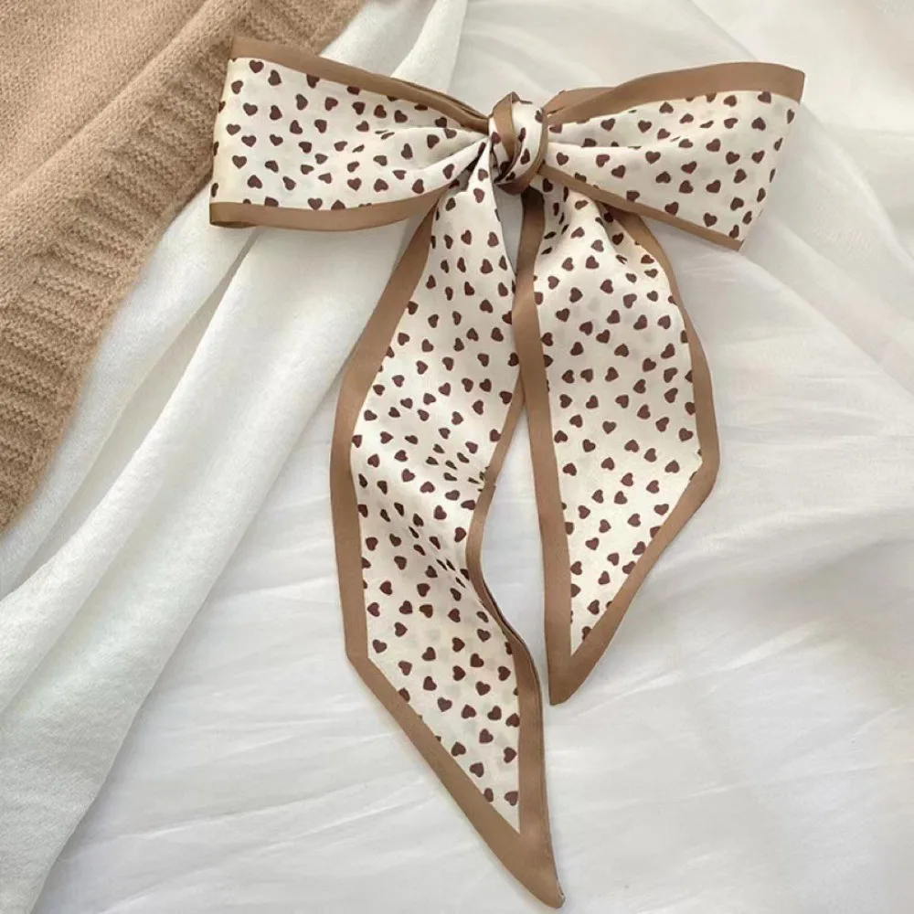  1/4pcs Silk Feel Skinny Silk Scarf Foulard Ribbon Scarves Hair Accessories HairBand Headscarves Bag Wrist Bandana Women Spring