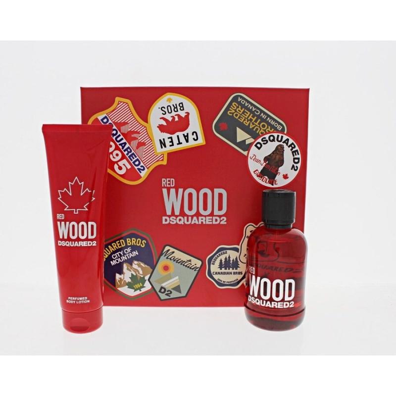 SQUARED GIFT/SET DSQUARED2 RED WOOD 2 PCS. : 3.4 EDT SP,5. By SQUARED For Kid (Fragrance)