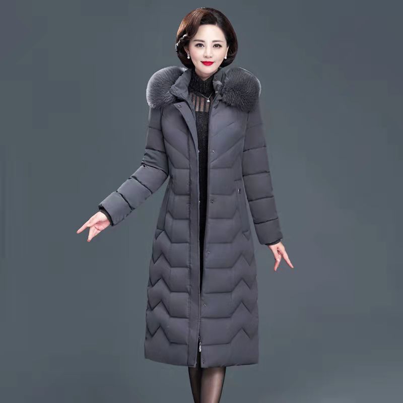  Long Over-the-knee Fat Mom's Padded Coat