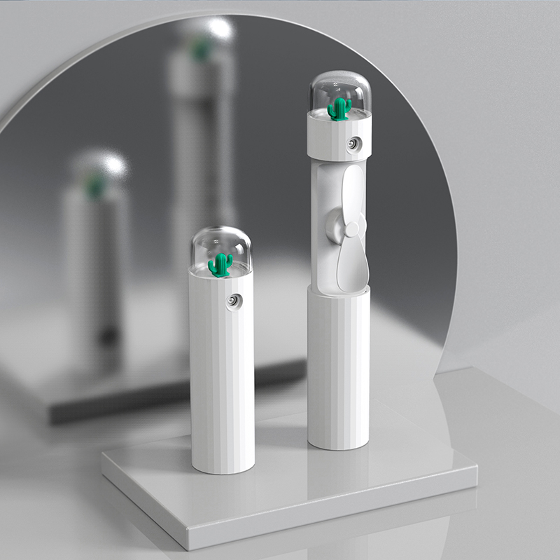 Mini handheld telescopic spray cooling fan