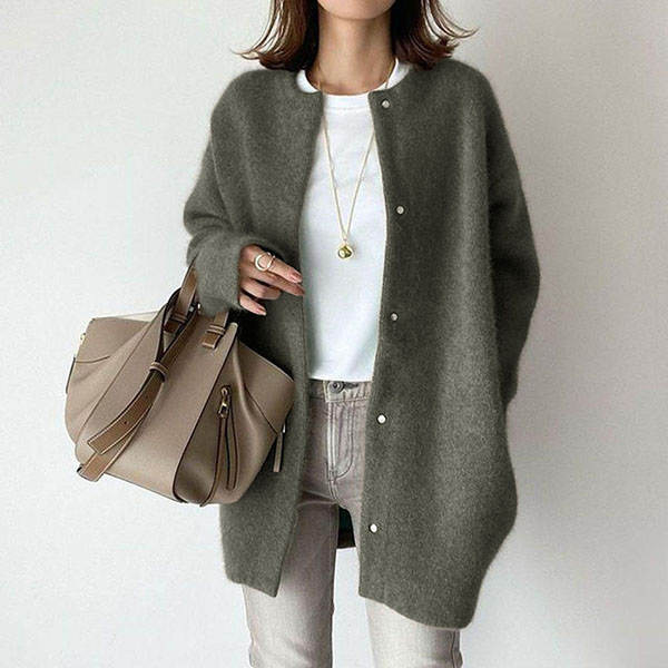 Olive green woolen style