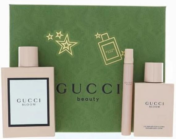 GUCCI GIFT/SET GUCCI BLOOM 3 PCS 3.3 EDP + 3.3 BODY LOTION + 0.3 By GUCCI For WOMEN (Fragrance)
