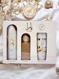 LATTAFA LATTAFA YARA MOI: 3 PC SET 3.4 EDP SPRAY + 6.8 DEO SPRAY + HAIR MIST WOMEN. By For (Fragrance)
