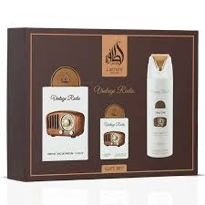  LATTAFA SET VINTAGE RADIO 3 PCS SET 3.4 EDP + FOR By For (Fragrance)