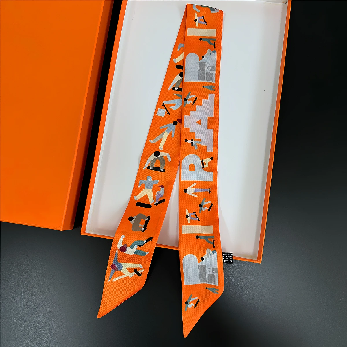  Gorgeous Saddle Twill Silk Scarf Women Fashion Scarf Luxury Skinny Bag Scarves Brand Design Foulard Neckerchief Hair Headband
