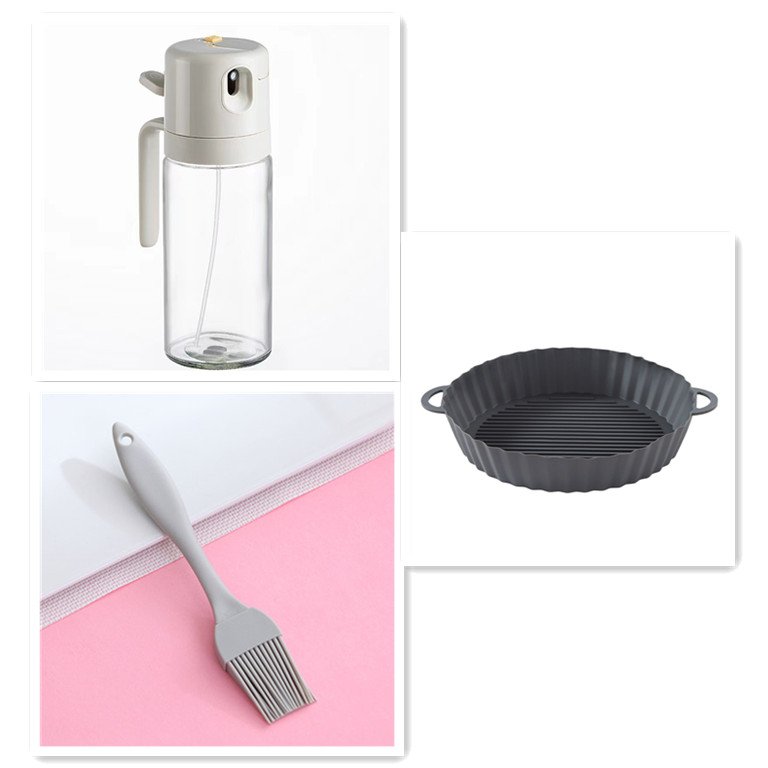  2 In 1 Oil Sprayer Bottle BBQ Cooking Oil Dispenser Olive Oil Pourers Sprayer Kitchen Baking Oil Mister Vinegar Bottle