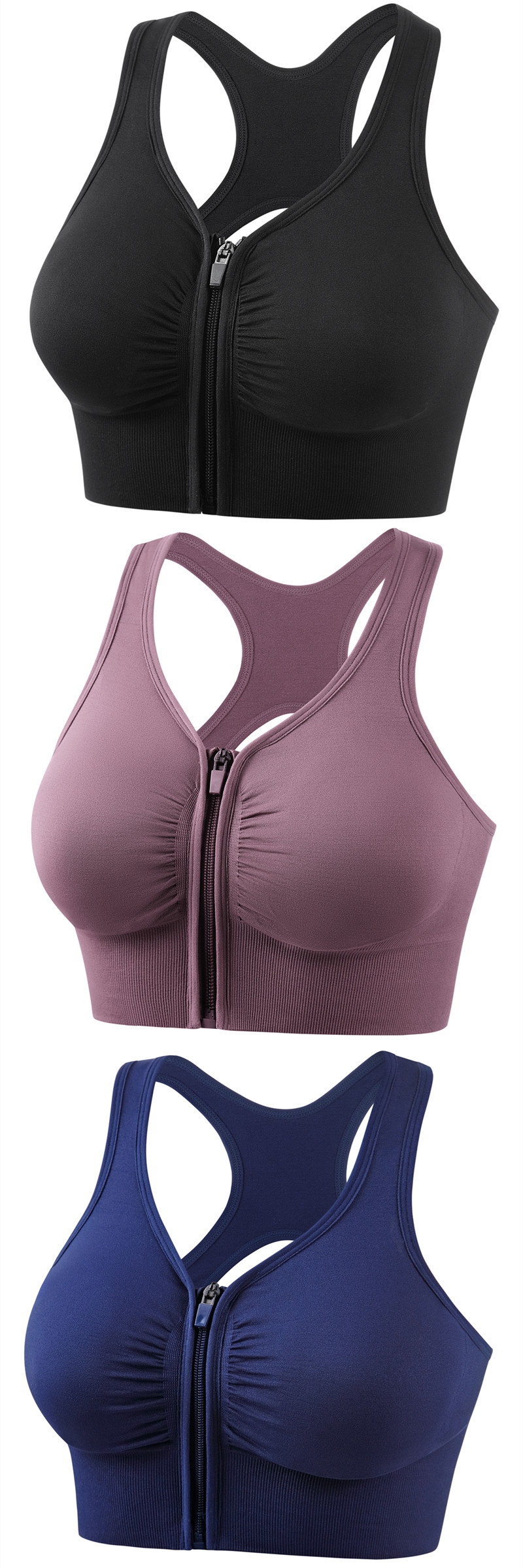  Shockproof Push Up Plus Size Running Yoga Fitness Sports Bra