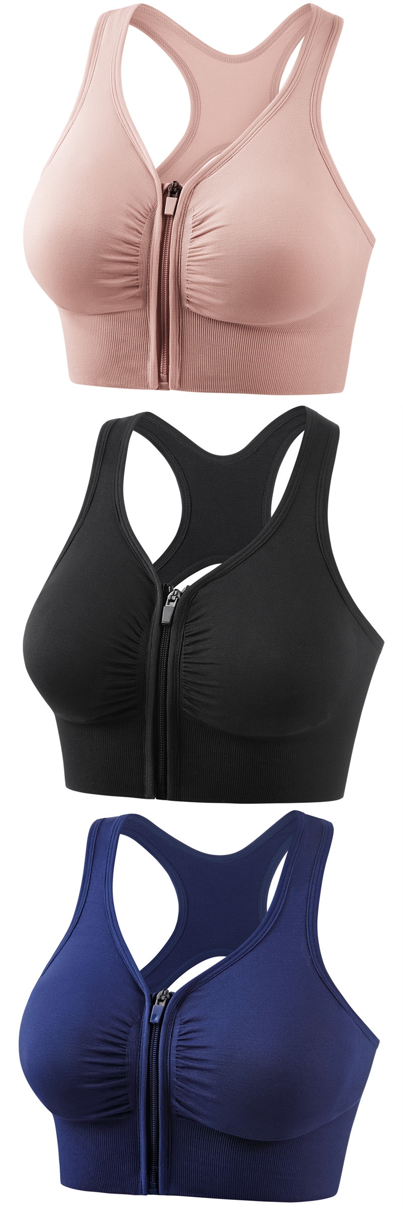  Shockproof Push Up Plus Size Running Yoga Fitness Sports Bra
