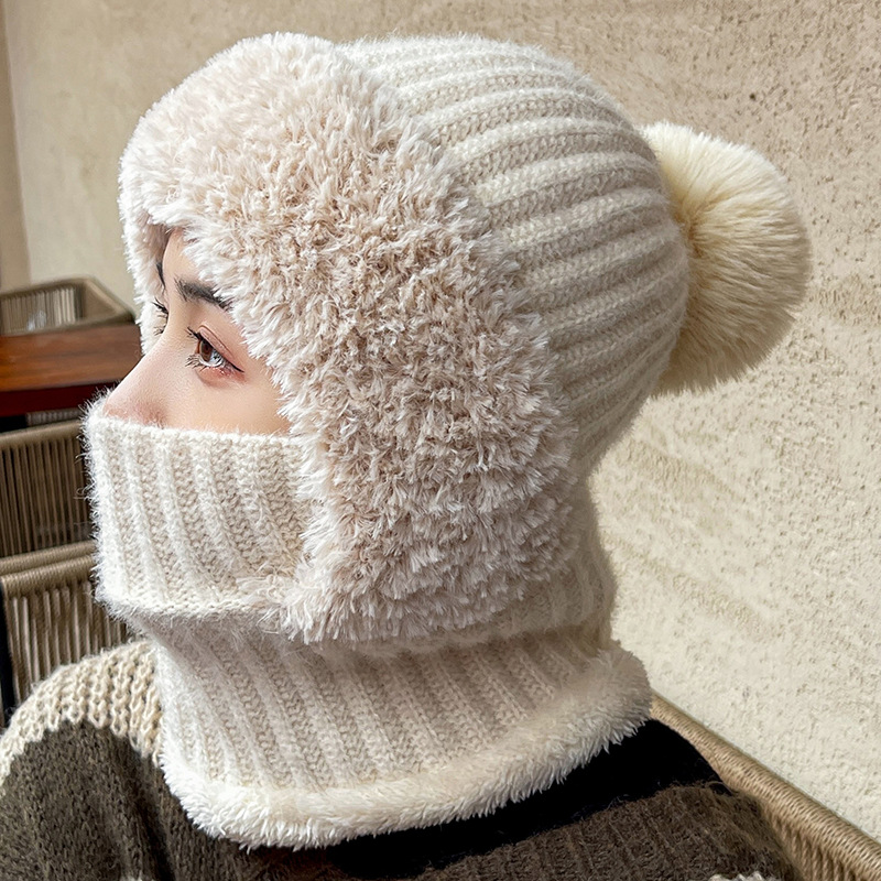  Multifunctional Hat Scarf One-piece Hat Neck Protection Bandana Warm